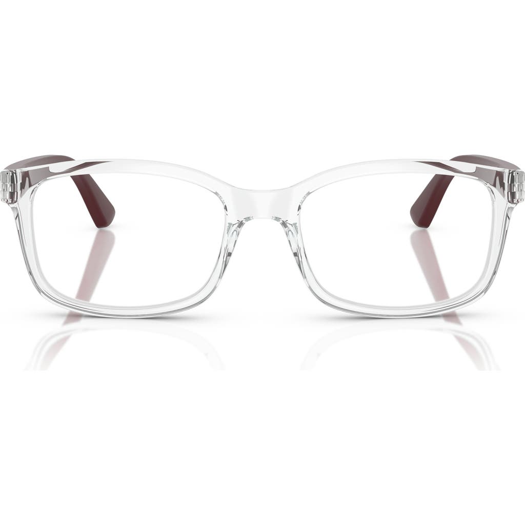 Vogue 50mm Pillow Optical Glasses In Rose Gold Black