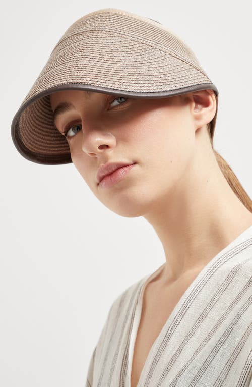 BRUNELLO CUCINELLI BRUNELLO CUCINELLI VISOR WITH MONILI