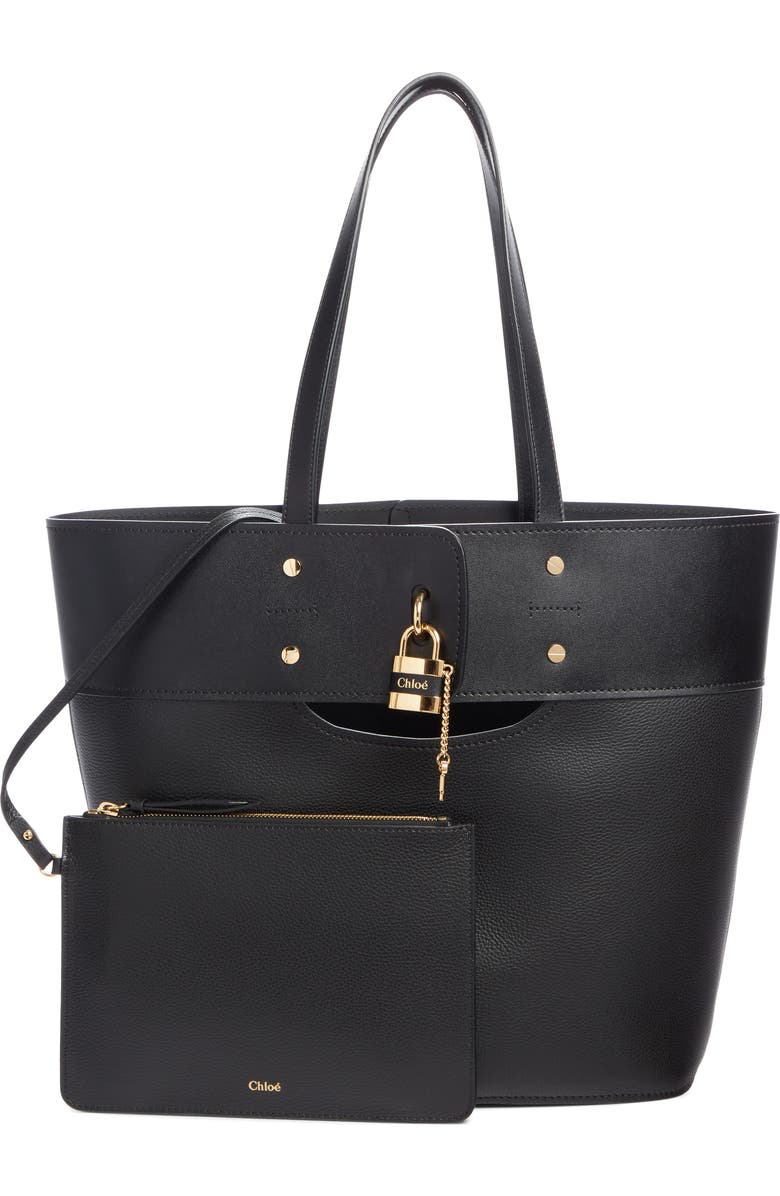 Chloé Aby Medium Leather Tote, Alternate, color,