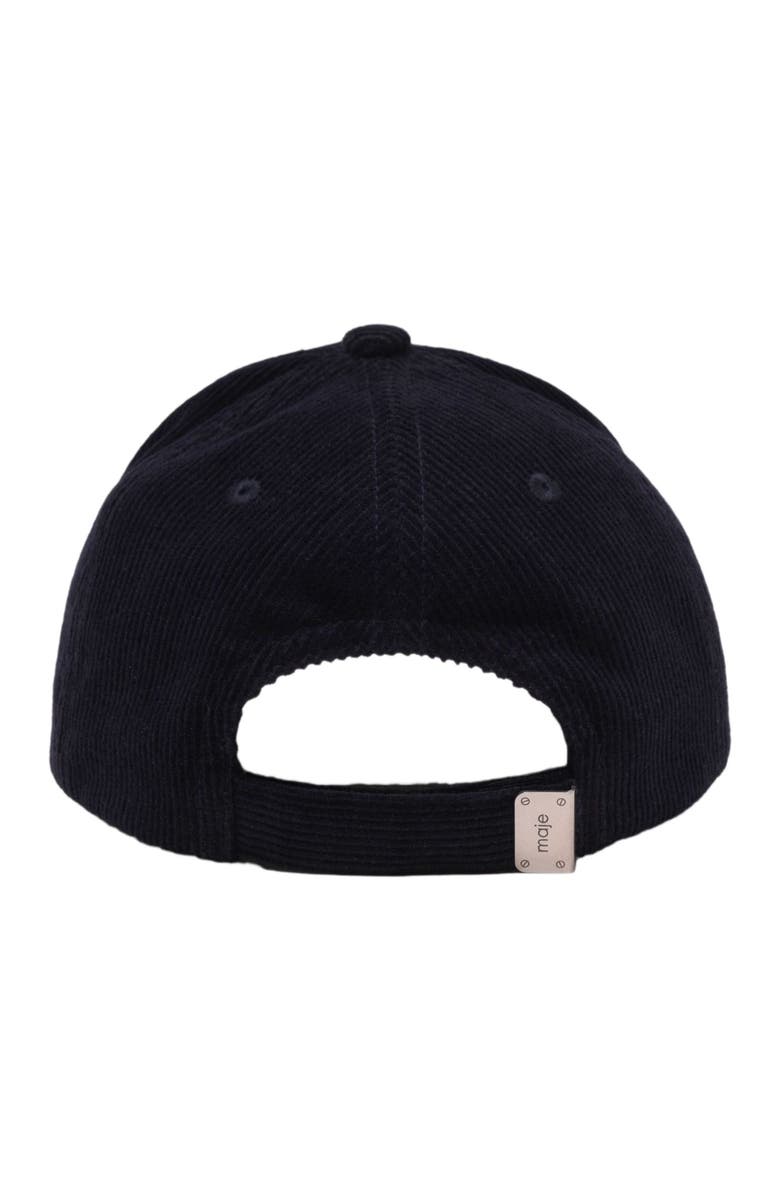 maje Corduroy cap, Alternate, color, 