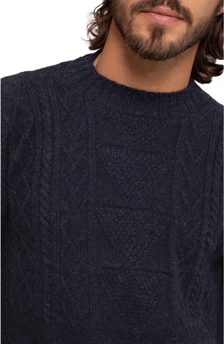Celtic
Co. British Wool Gansey Sweater, Alternate, color, Dark Navy