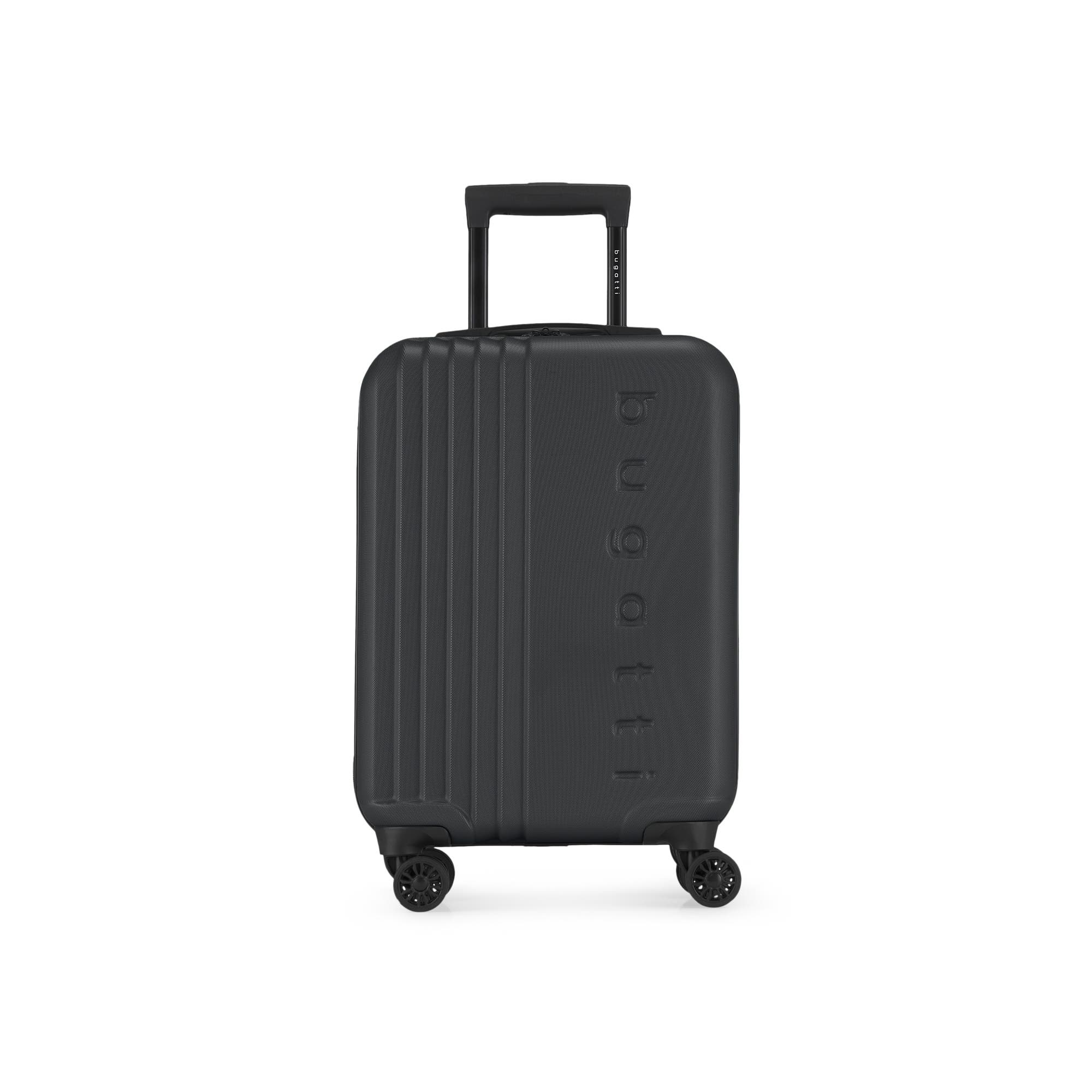 bugatti The Classic Hardside Carry-on Luggage with Double Wheels, Main, color, Black