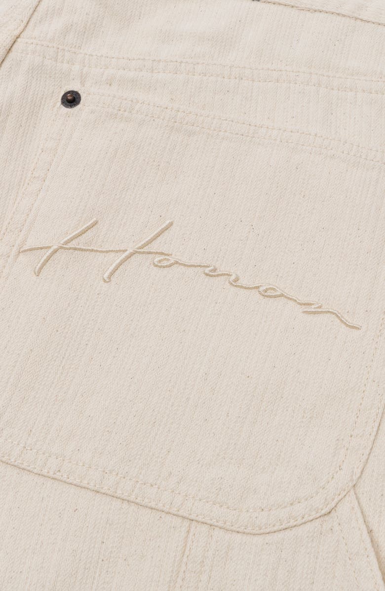 HONOR THE GIFT Gears Denim Carpenter Shorts, Alternate, color, Cream