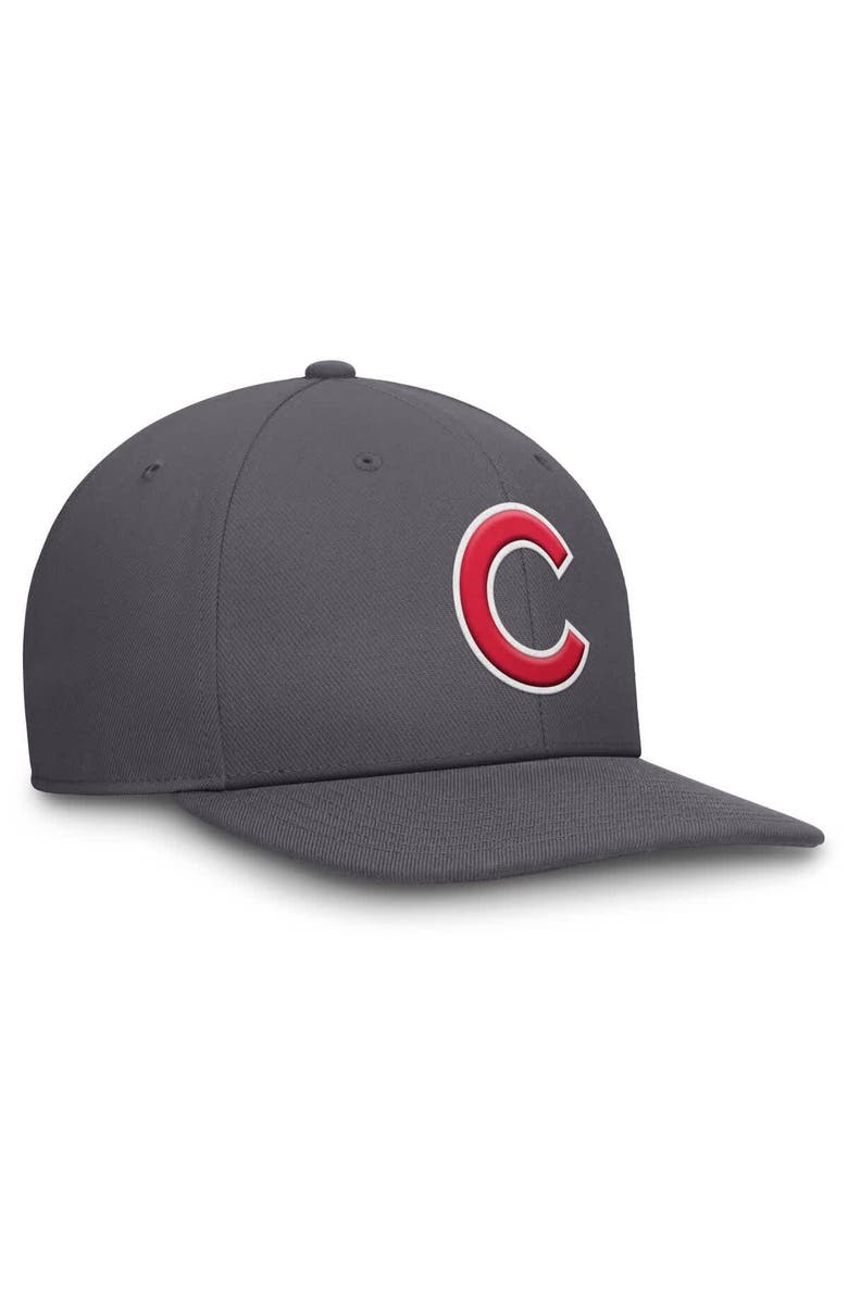 Nike Men's Nike Gray Chicago Cubs Pro Performance Snapback Hat, Alternate, color, Gray