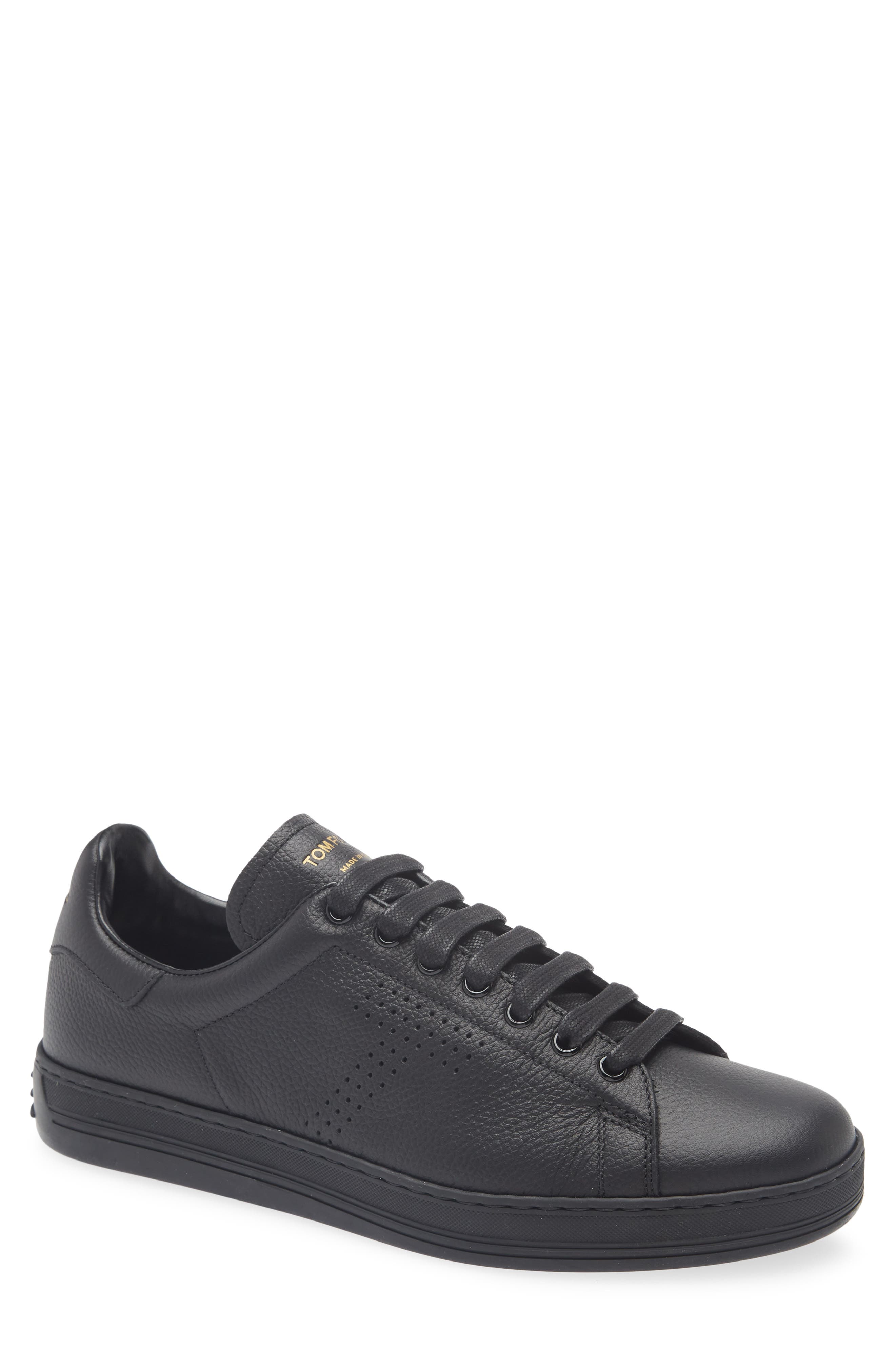 TOM FORD Warwick Sneaker, Main, color, Black/ Black
