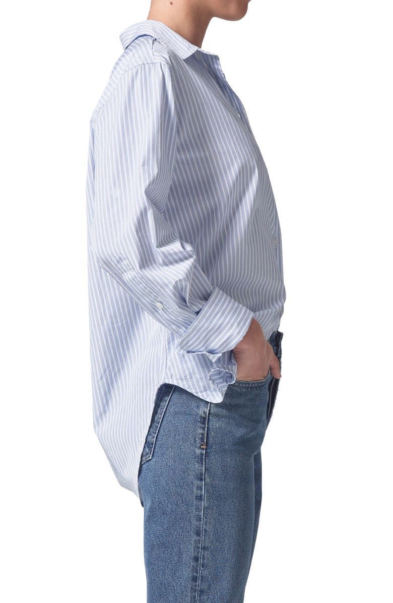 Citizens of Humanity Shay Stripe Cotton Button-Up Shirt, Alternate, color, 