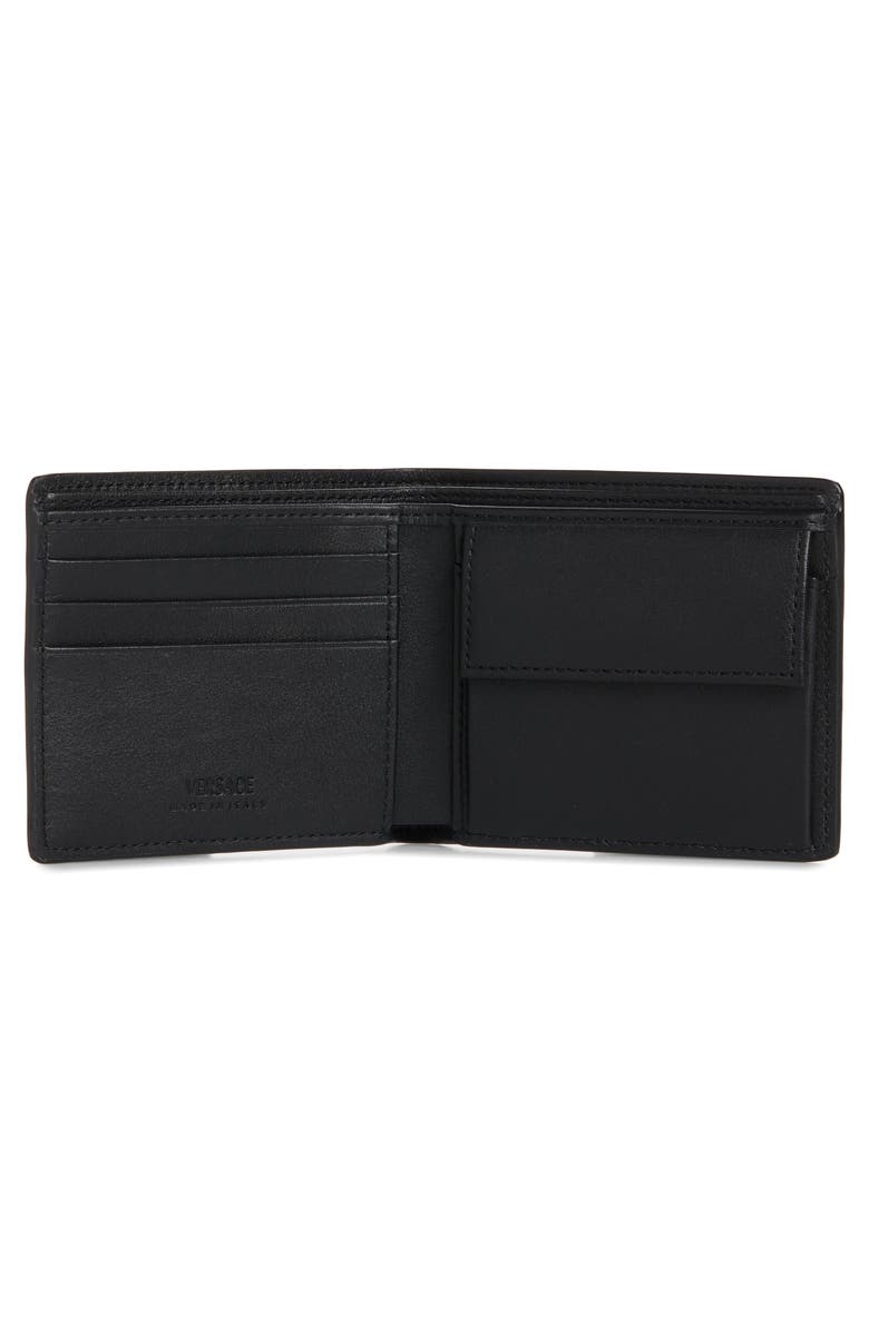 Versace Biggie Medusa Coin Bifold Wallet, Alternate, color,