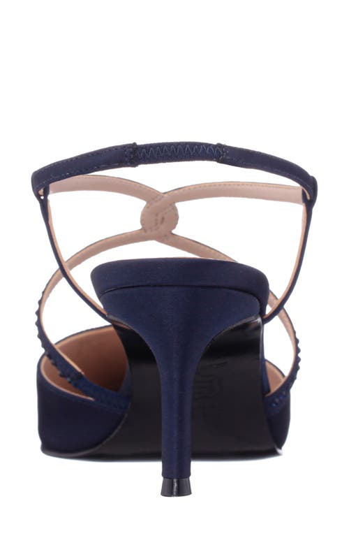 Nina Nichele Pointed Toe Pump In Navy