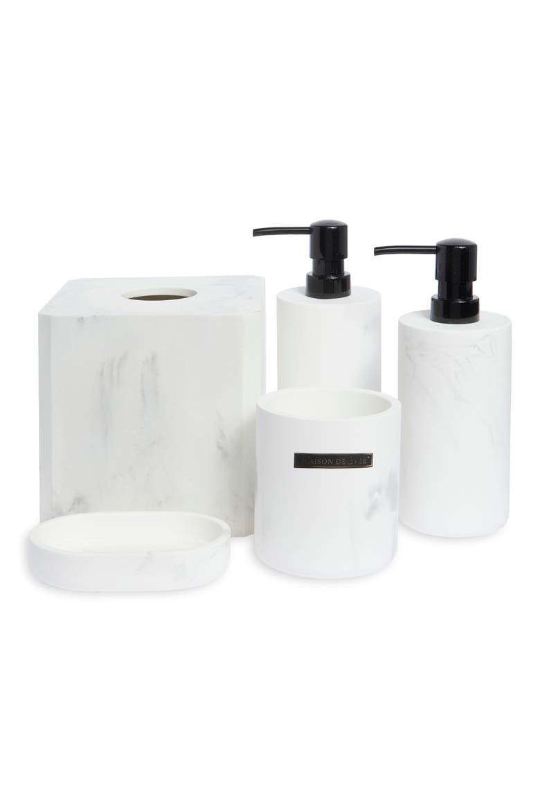 5-Piece Bathroom Accessory Set, Main, color, WHITE