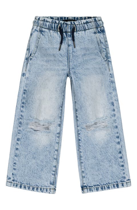 Kids' Mia Wide Leg Jeans (Little Kid)
