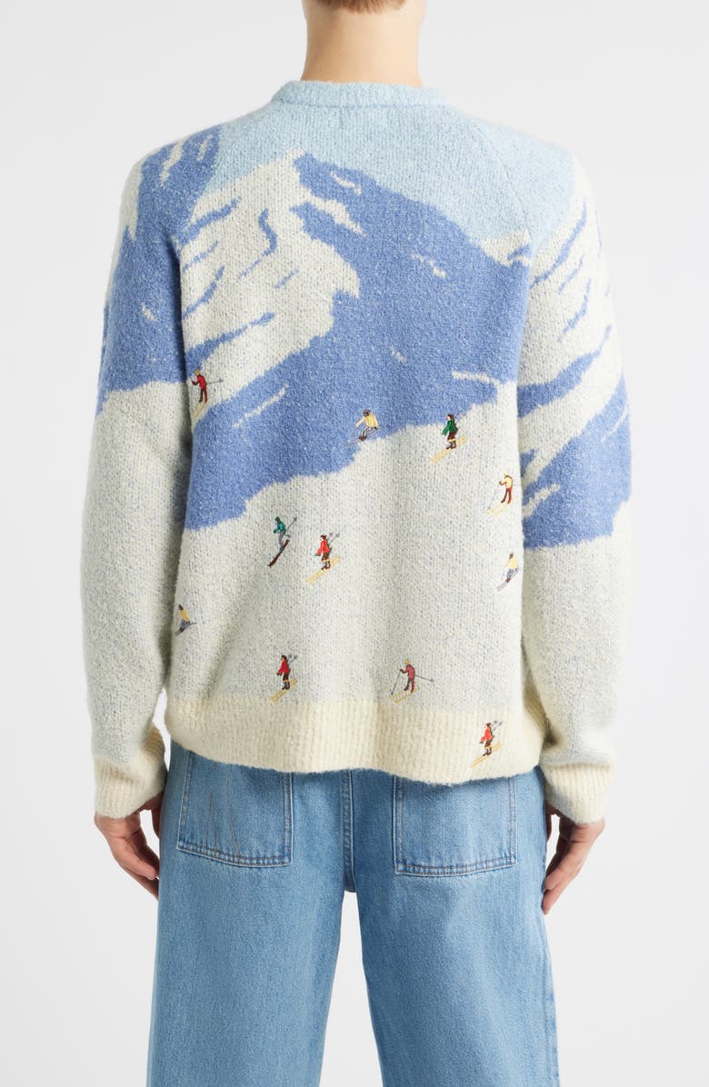 MAVRANS Ski Jacquard Crewneck Sweater, Alternate, color, Blue