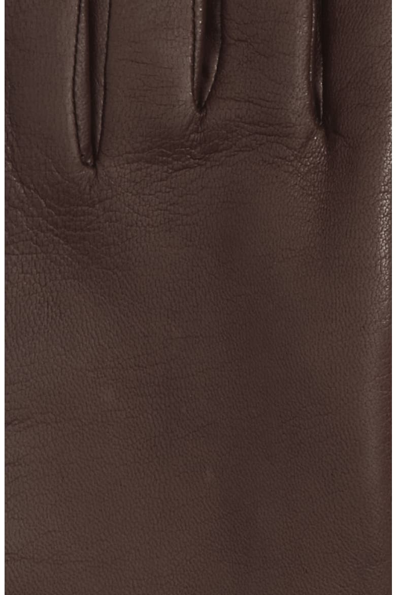 'Basic Tech' Cashmere Lined Leather Gloves (Nordstrom Exclusive), Alternate, color, BROWN