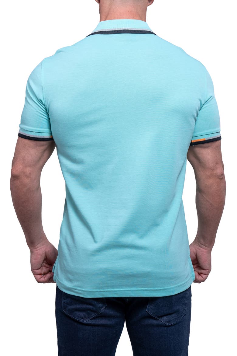 Tipemb43 Green Piqué Polo, Alternate, color, LIGHT BLUE