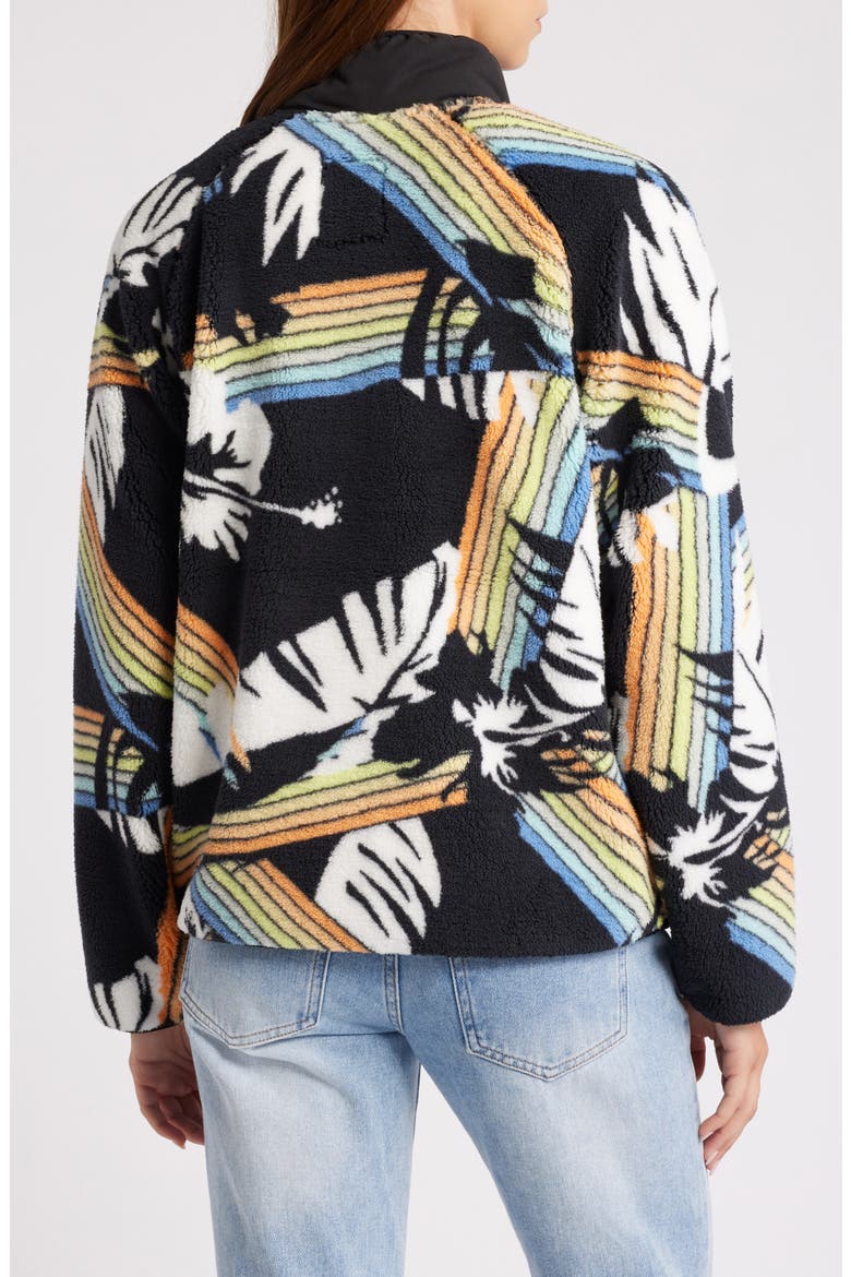 High Tide Hoffman Polar Fleece Zip Jacket, Alternate, color, BLACK/ MULTI
