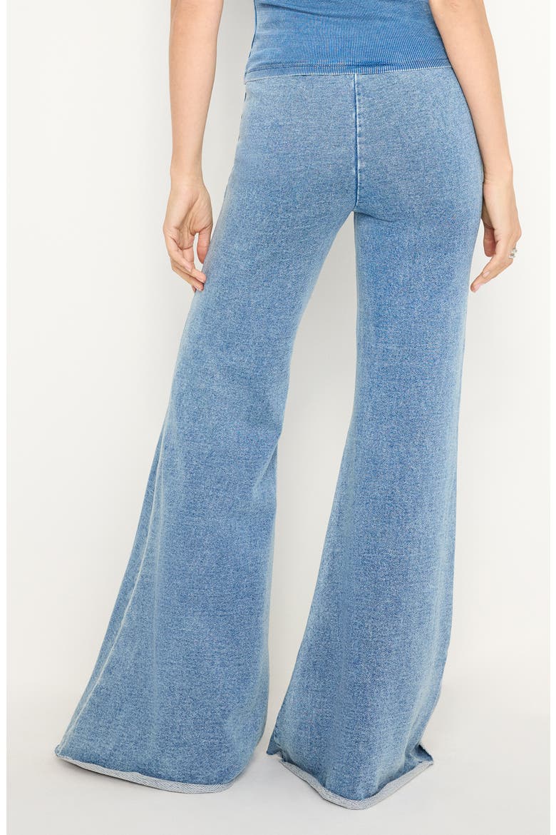 Jeanius Flare Cotton French Terry Pants, Alternate, color, INDIGO586