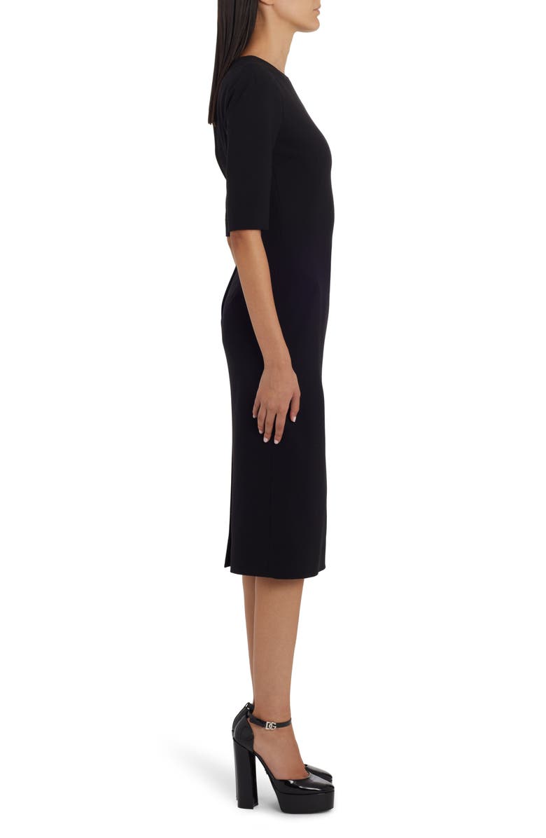 Dolce&Gabbana Stretch Wool Midi Dress, Alternate, color, 
