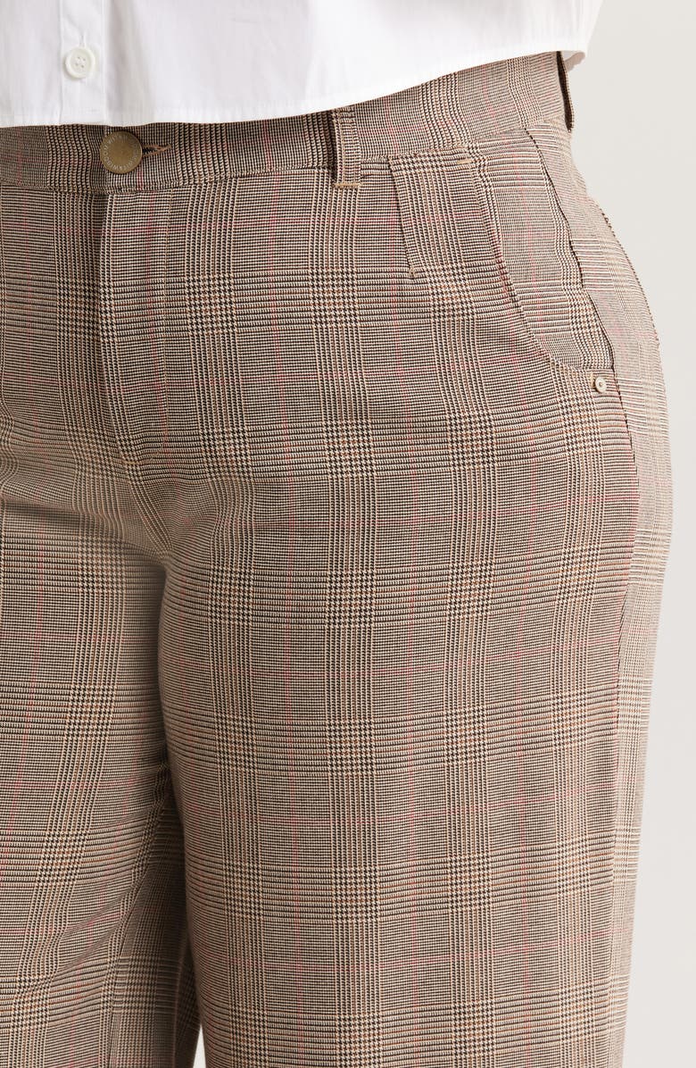 Wit & Wisdom Skyrise Glen Plaid Pleated Wide Leg Trousers, Alternate, color,