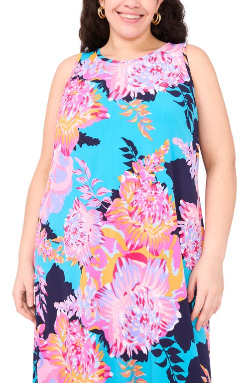 Vince Camuto Keyhole Back Maxi Dress In Blue