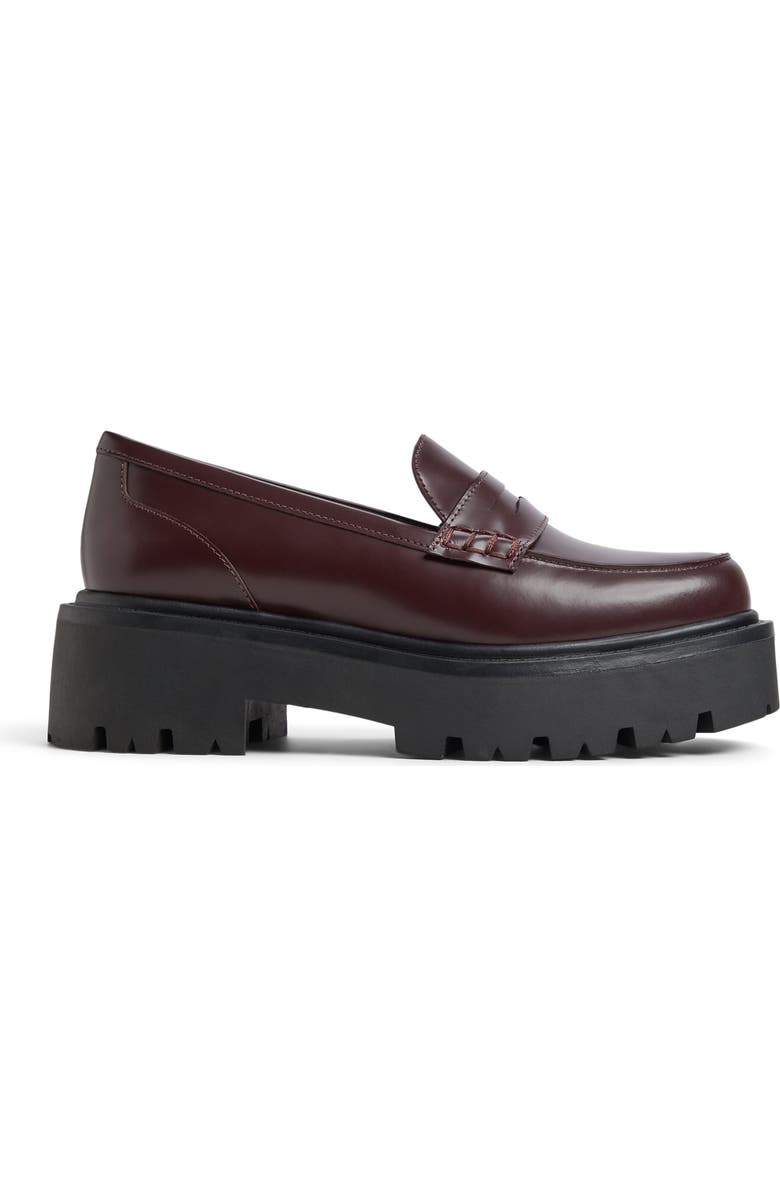 ALDO Cadaycia Platform Penny Loafer, Alternate, color, Bordo