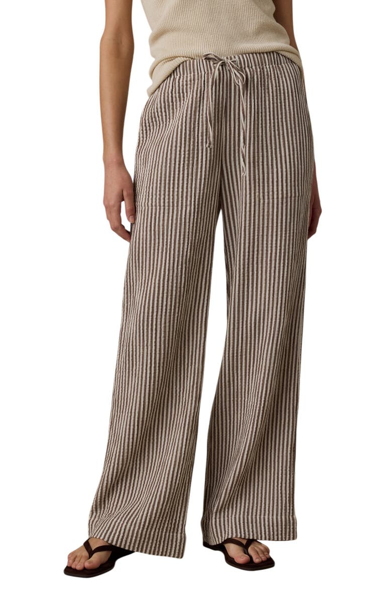 Dune Cotton Gauze Laidback Pants, Main, color, MOCHA MIST