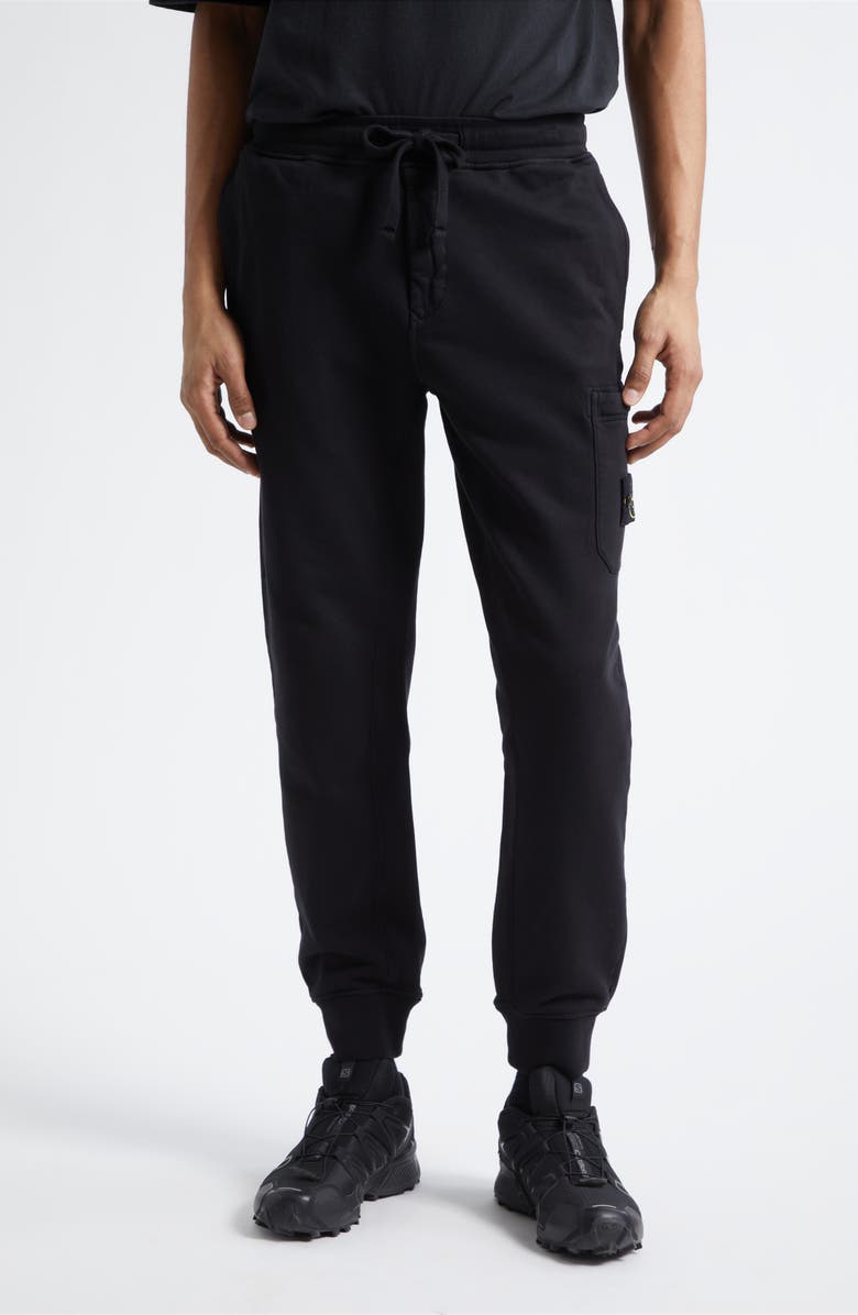 Stone Island Cotton Sweatpants, Main, color, Black