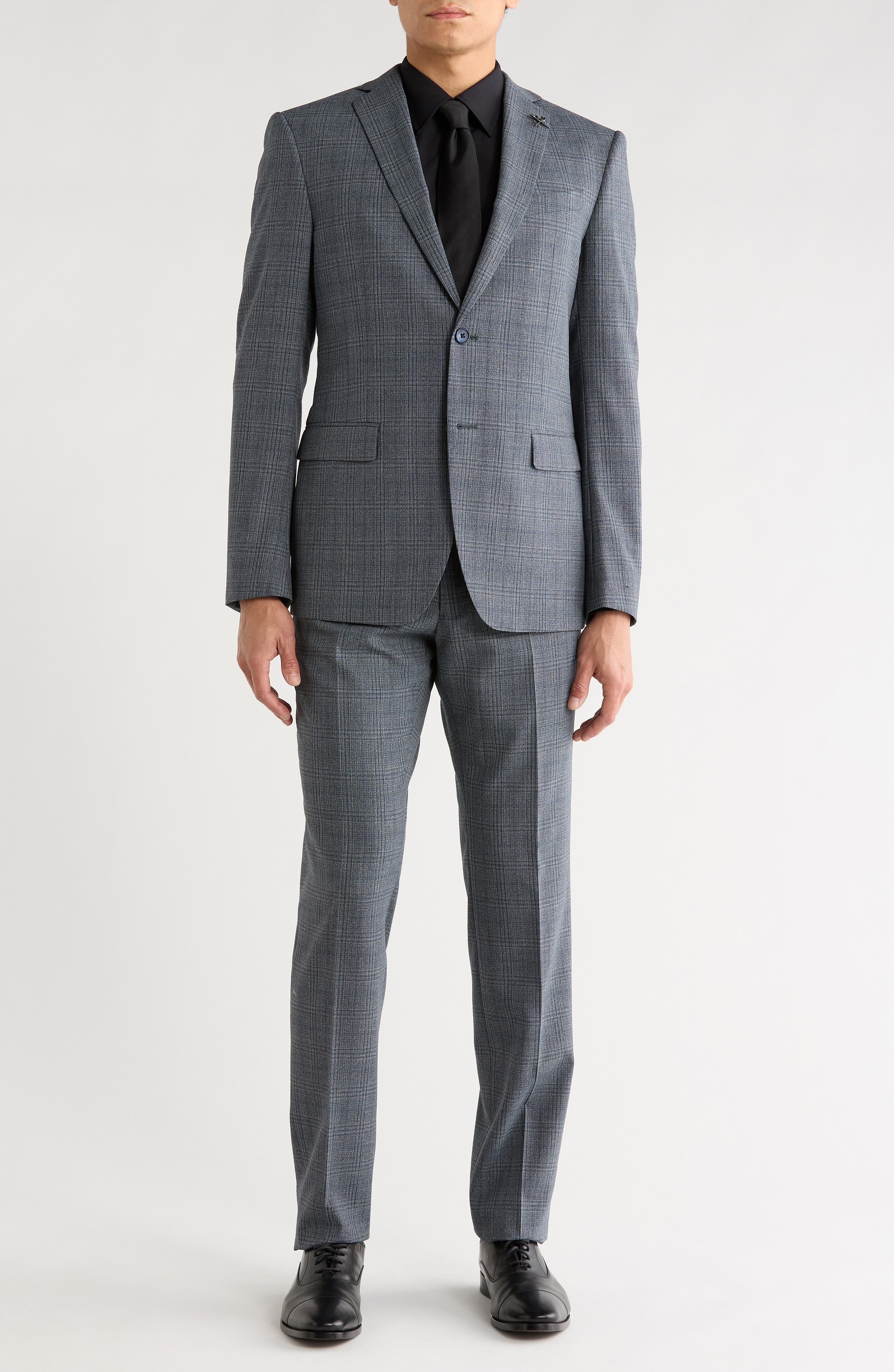 Plaid Two Button Suit