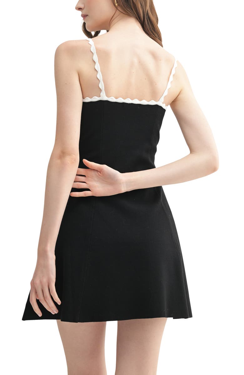 Scallop Contrast Minidress