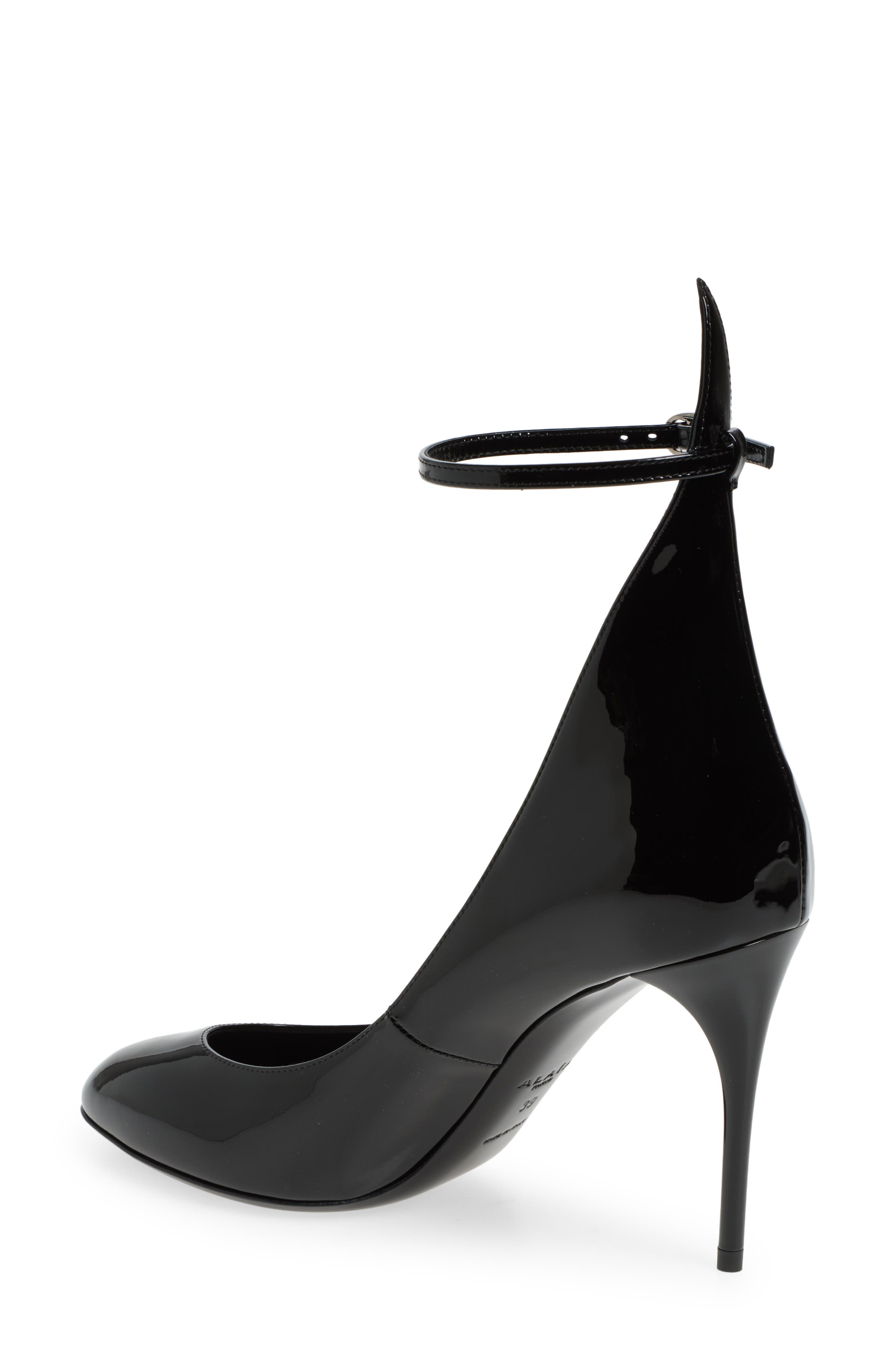 Show Ankle Strap Pump, Alternate, color, NOIR