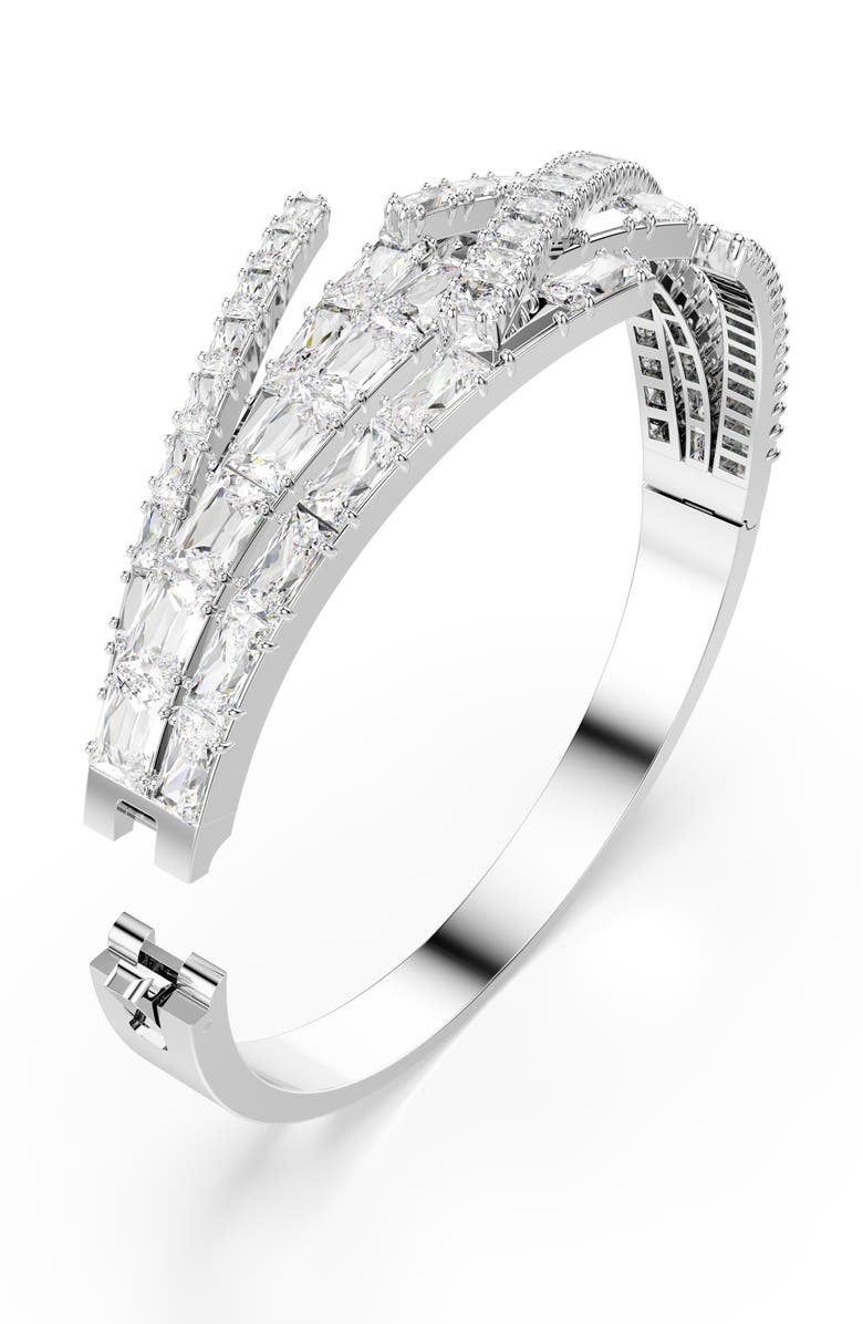 Swarovski Matrix Bangle Bracelet, Alternate, color,
