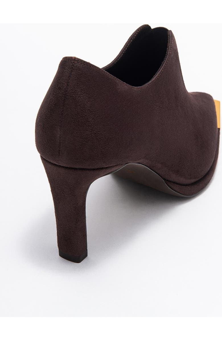 Prologue Shoes Niva Pointed Toe Pump, Alternate, color, Brown Suede