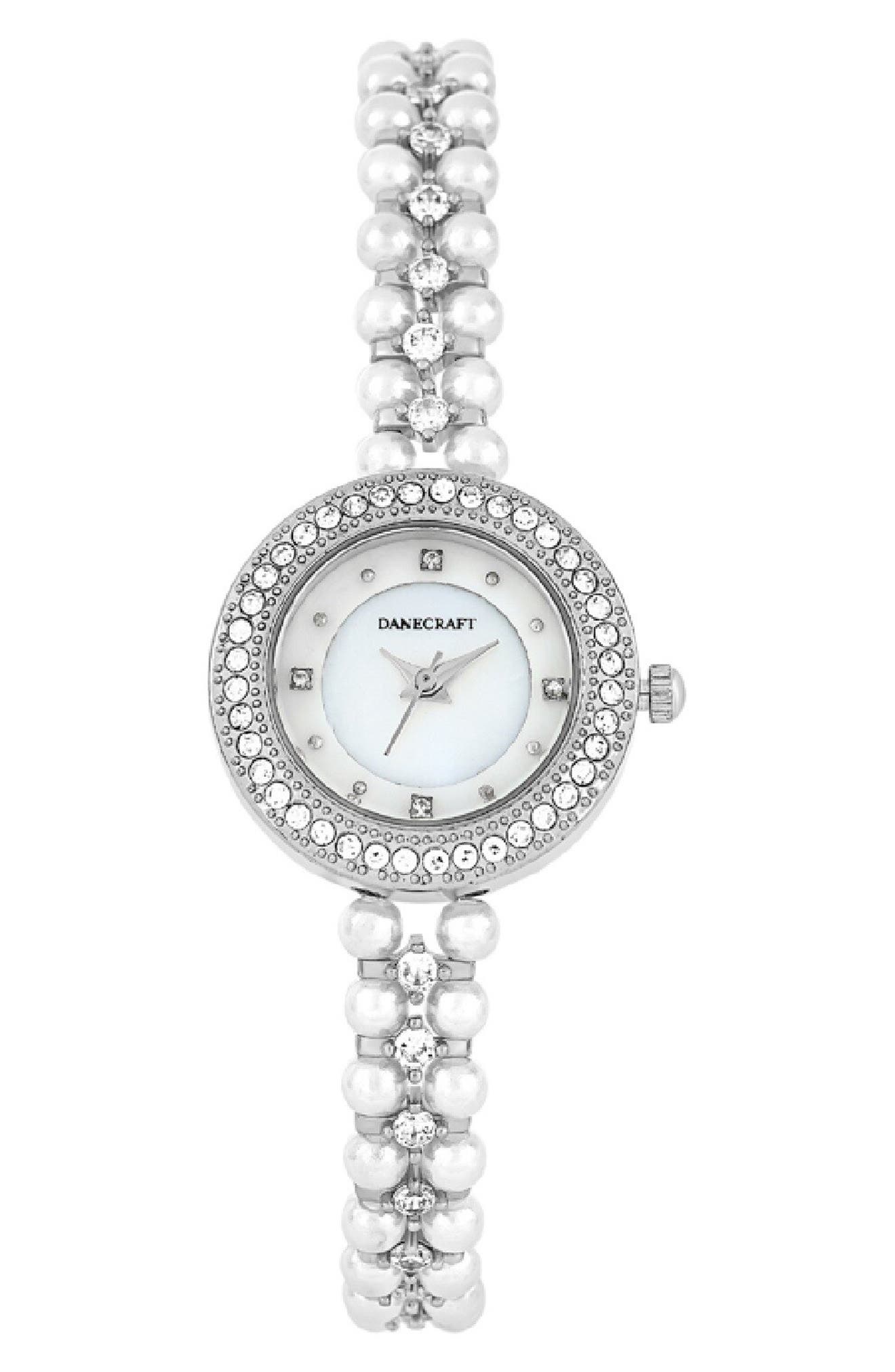 Danecraft Mother-of-Pearl Quartz Bracelet Watch, 25mm