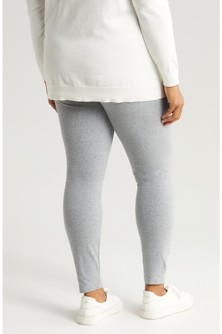 'Lyssentials Flattering Leggings, Alternate, color, GREY MELANGE