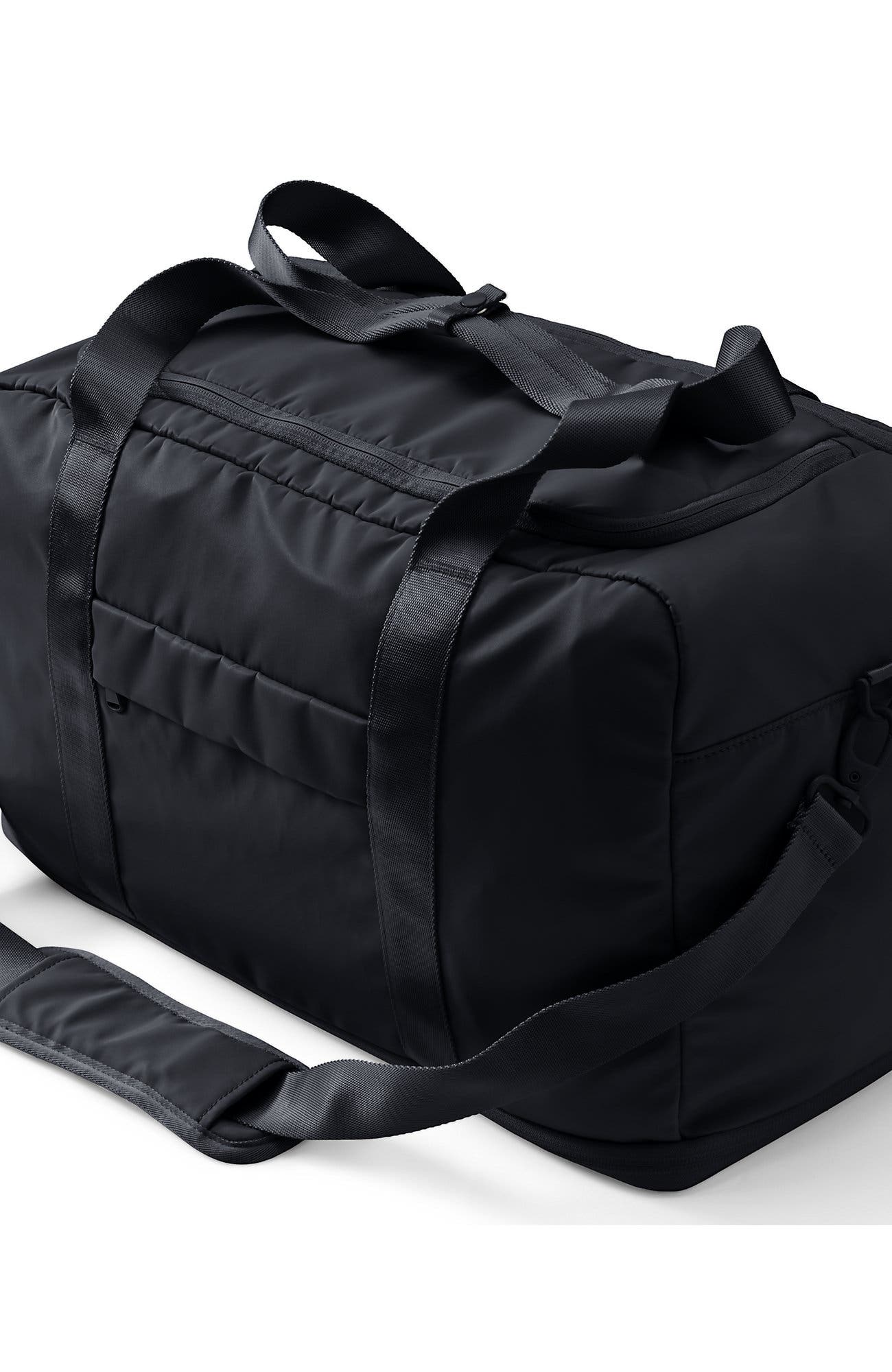 Lands' End Travel Carry On Luggage Duffle Bag, Main, color, Black