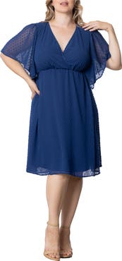 Kiyonna Florence Flutter Sleeve Dress