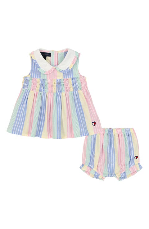 Pastel Collared Dress & Bloomers (Baby)