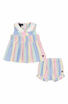Tommy Hilfiger Pastel Collared Dress & Bloomers