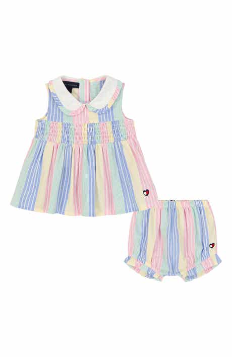 Tommy Hilfiger Pastel Collared Dress & Bloomers