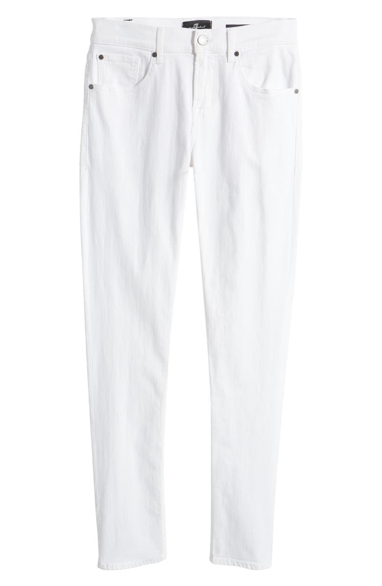 7 For All Mankind Slimmy Tapered Slim Fit Jeans, Alternate, color, Em White
