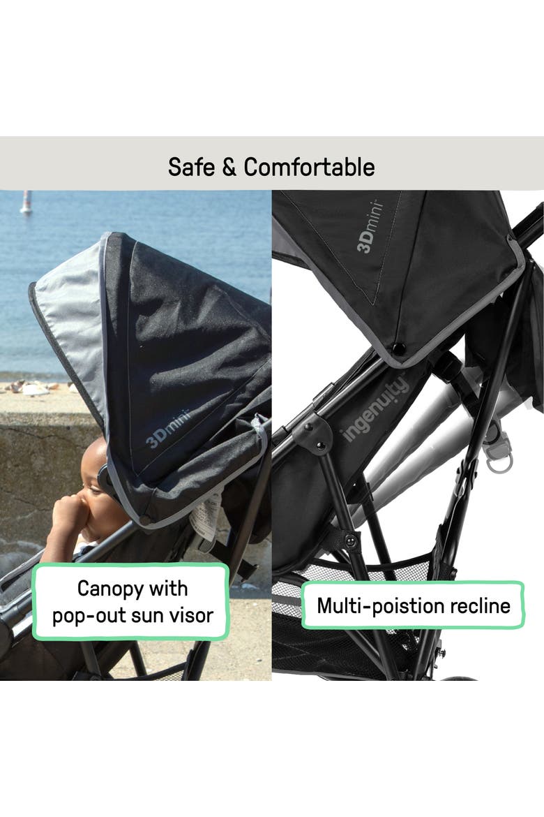 3Dmini Convenience Stroller, Alternate, color, GREY