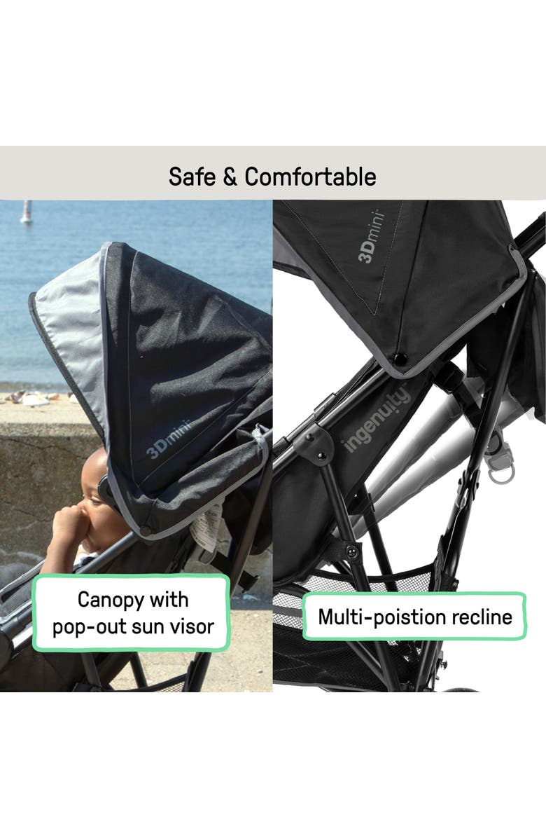 INGENUITY 3Dmini Convenience Stroller, Alternate, color, Grey