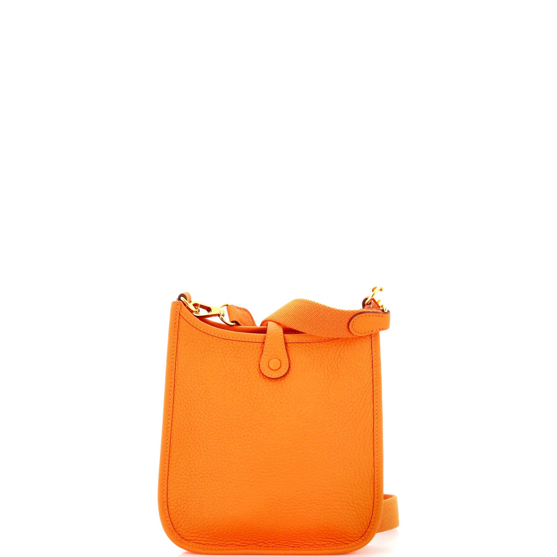 Pre-Owned Hermes Evelyne Bag Gen III Clemence TPM, Alternate, color, Orange H