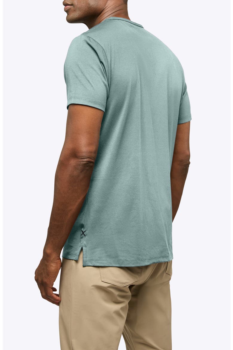 AO Split Hem T-Shirt, Alternate, color, STORMY SEA
