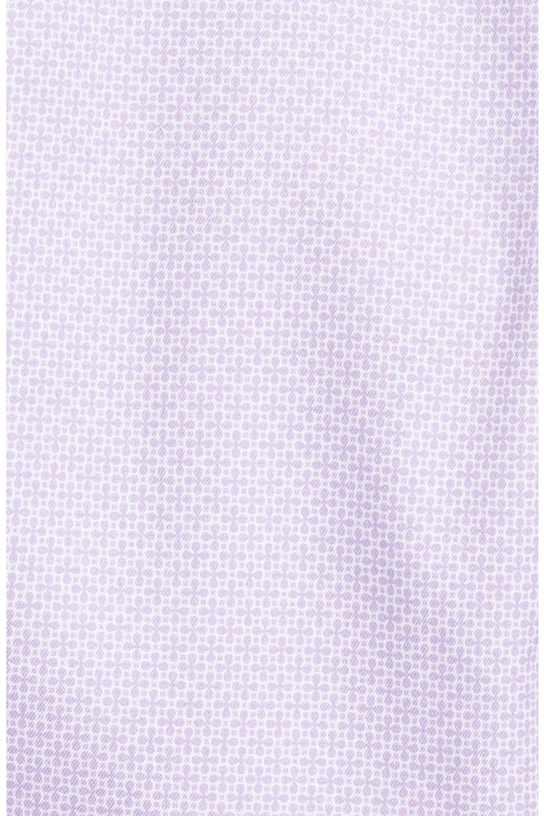 Trim Fit Micro Floral Print Dress Shirt, Alternate, color, LILAC