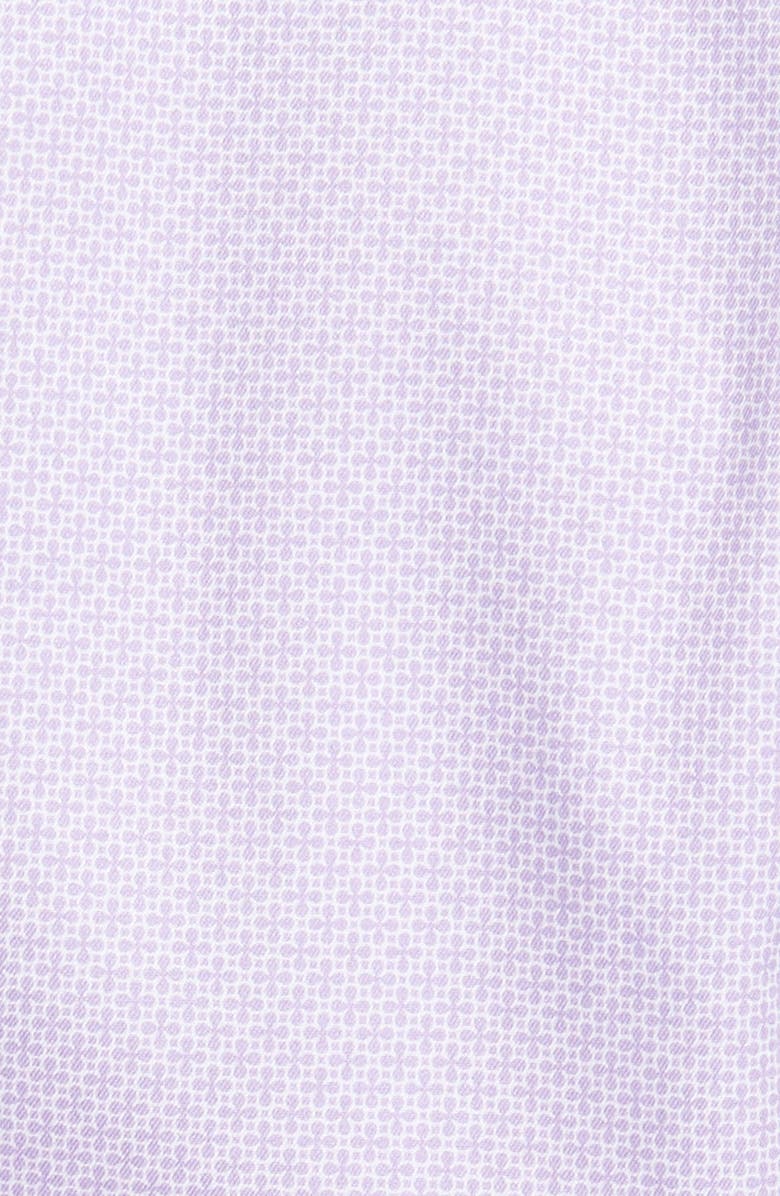 David Donahue Trim Fit Micro Floral Print Dress Shirt, Alternate, color, 