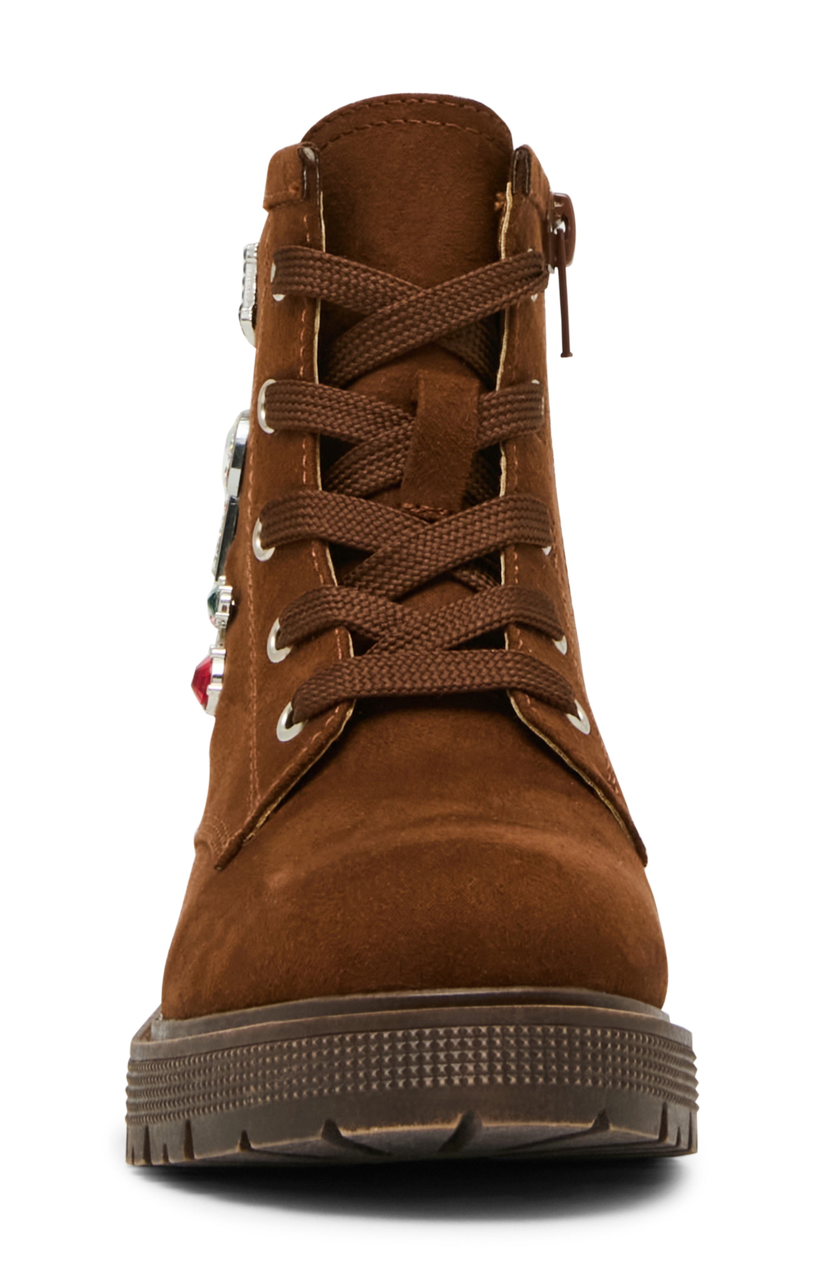 Kids' Sparky Biker Boot, Alternate, color, BROWN
