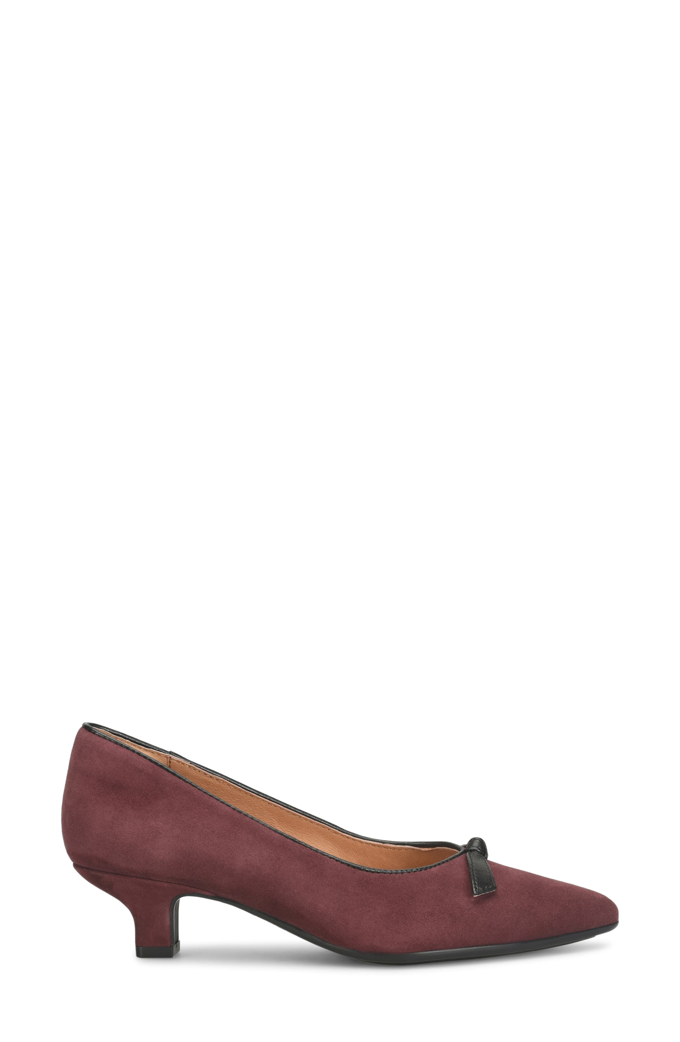 Shannon Pointed Toe Pump, Alternate, color, BURGUNDY
