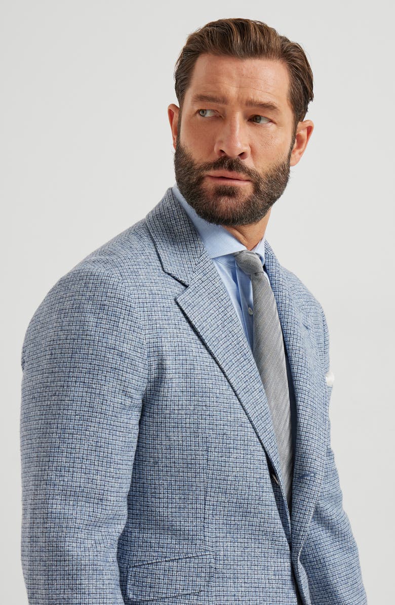 Brunello Cucinelli Herringbone necktie, Alternate, color, Grey