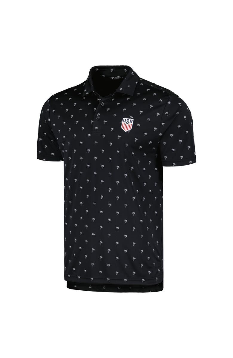 LEVELWEAR Men's Levelwear Black USMNT Groove Performance Polo, Alternate, color, Black