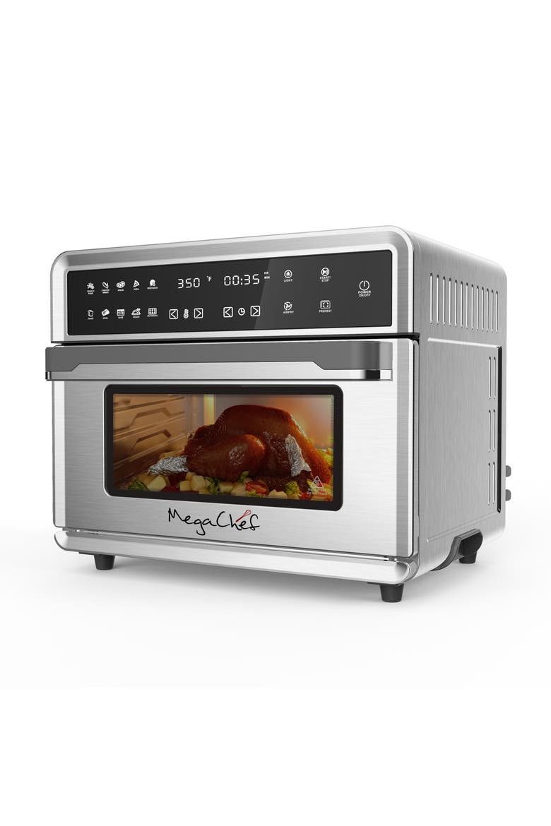10 in 1 Electronic Multifunction 360 Degree Hot Air Technology Countertop Oven, Main, color, Grey