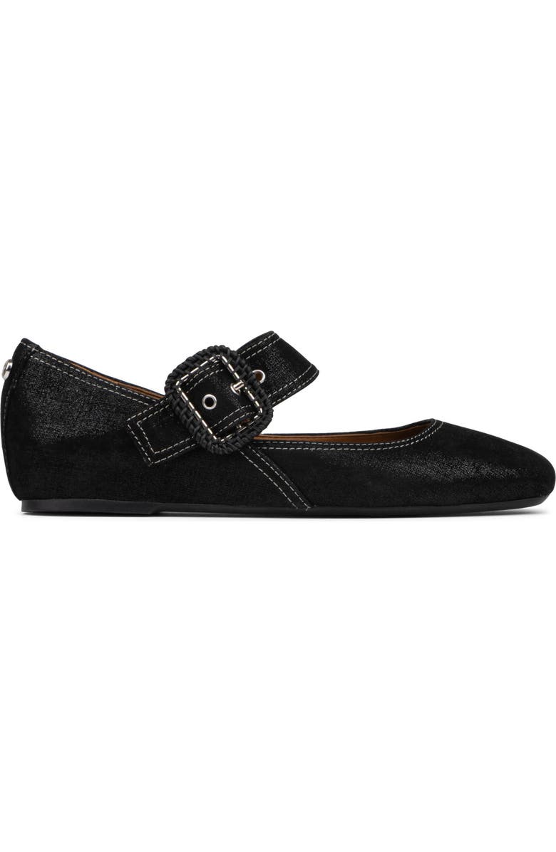 Donald Pliner Lavana Buckle Ballet Flat, Alternate, color, Black